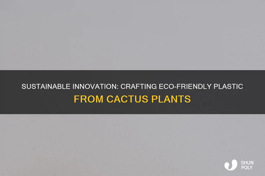 how to make plastic from cactus