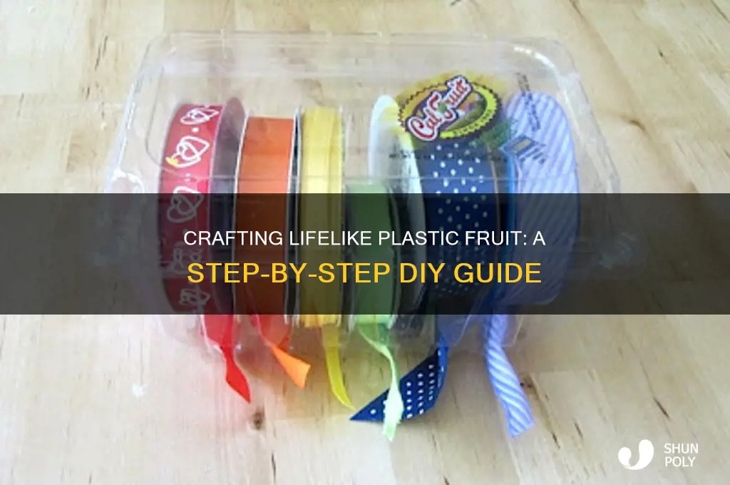 how to make plastic fruit