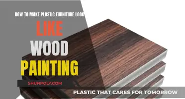 Transforming Plastic Furniture: Painting Tricks for Wood-Like Finish