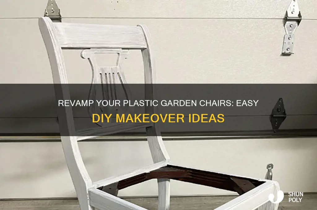 how to make plastic garden chairs look better