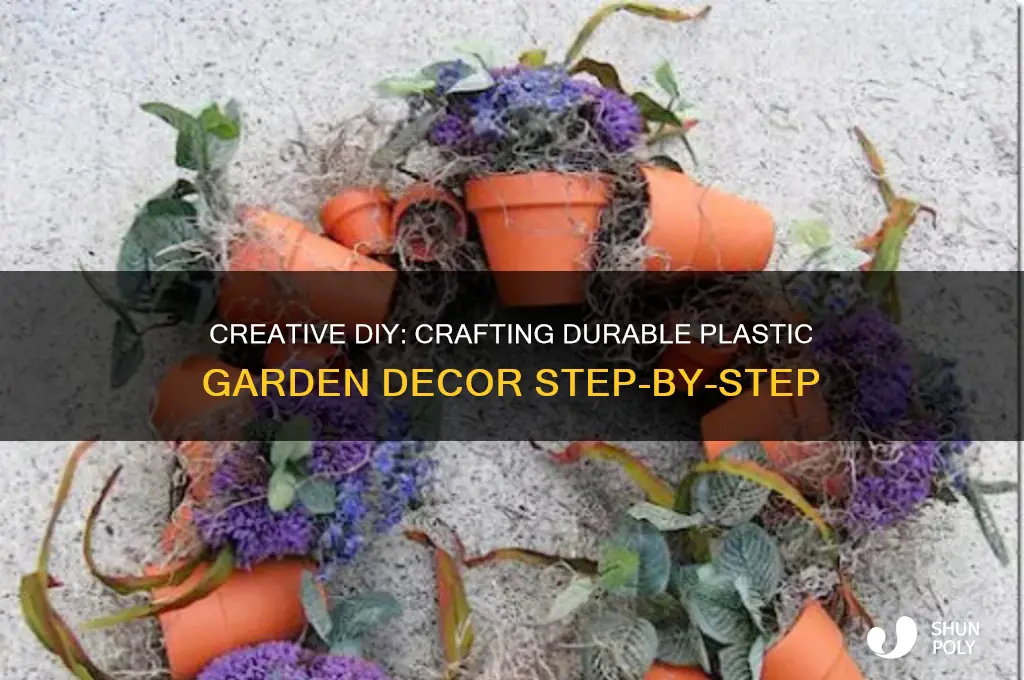 how to make plastic garden decor