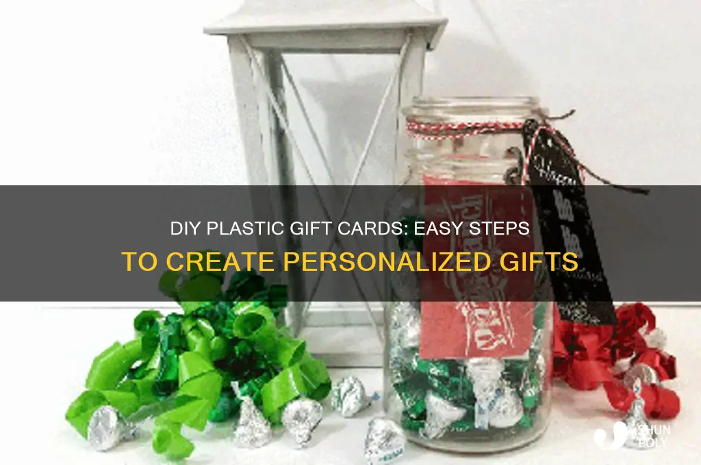 how to make plastic gift crads