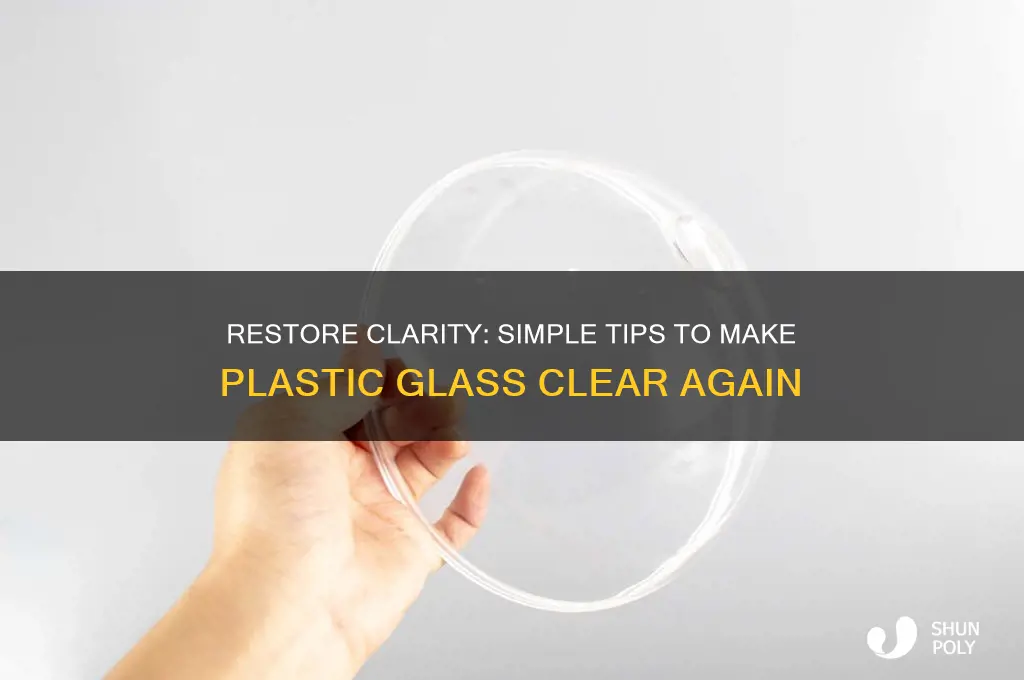 how to make plastic glass clear again