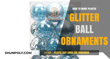 DIY Plastic Glitter Ball Ornaments: Easy Crafting Guide for Festive Decor