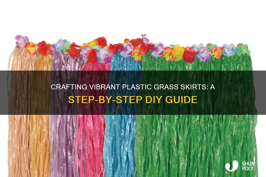 how to make plastic grass skirts
