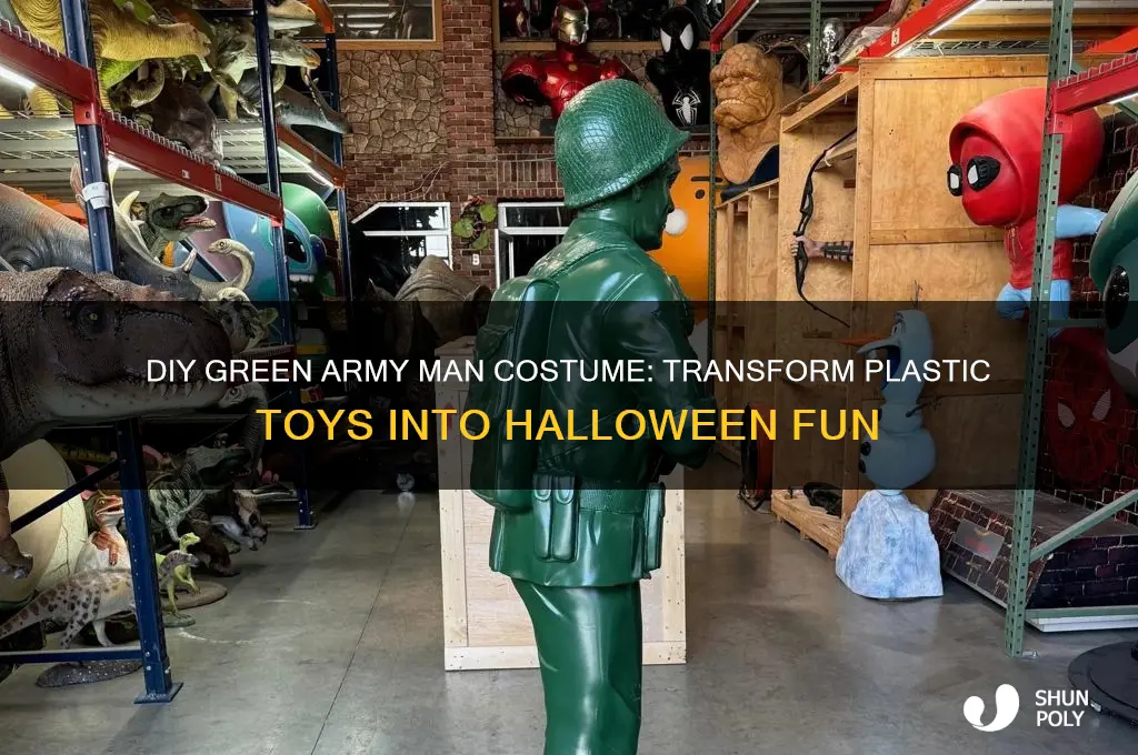 how to make plastic green army man halloween costume