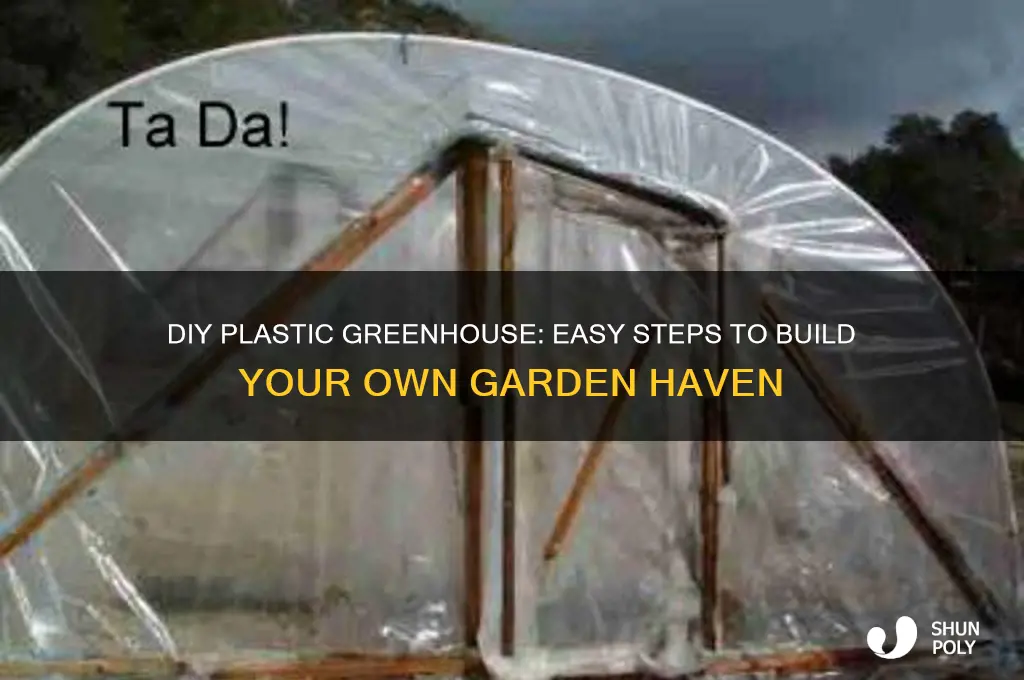 how to make plastic greenhouse