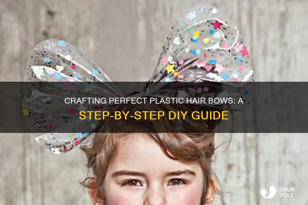 how to make plastic hair bows