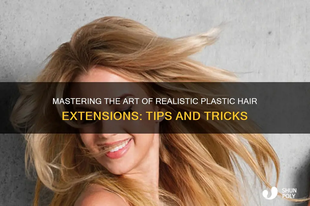 how to make plastic hair extensions look real