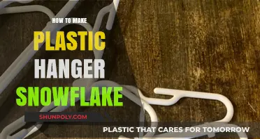 Crafting Delicate Snowflake Decor from Recycled Plastic Hangers
