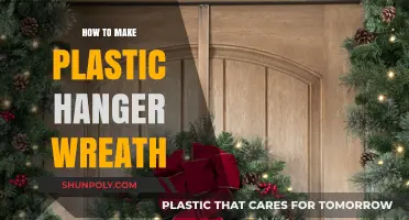 Creative DIY: Crafting a Beautiful Wreath from Plastic Hangers