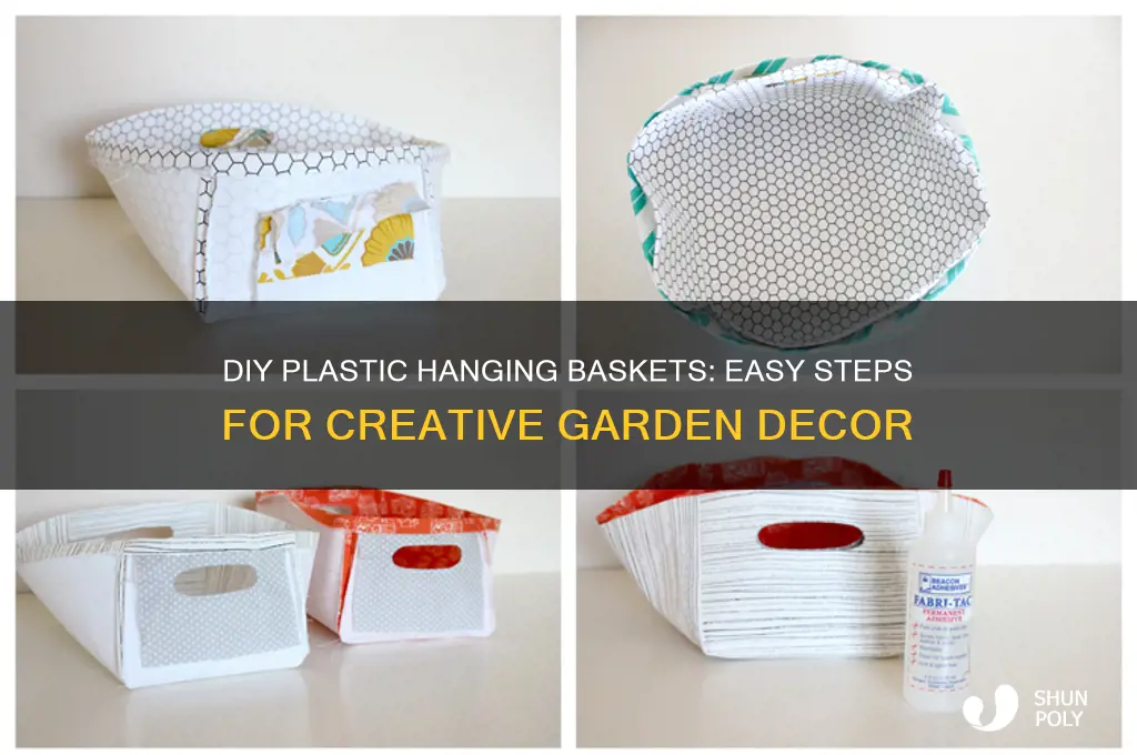 how to make plastic hanging baskets