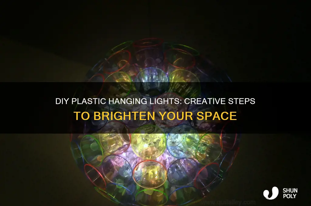 how to make plastic hanging lights