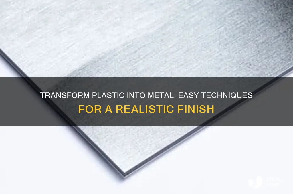 how to make plastic have a metal look