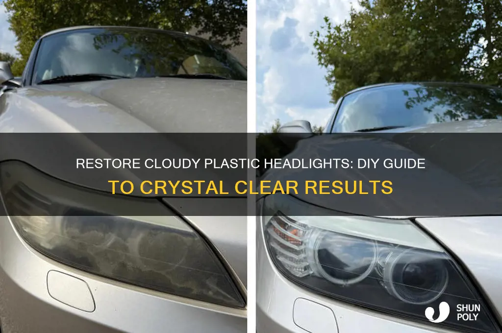 how to make plastic headlights clear again