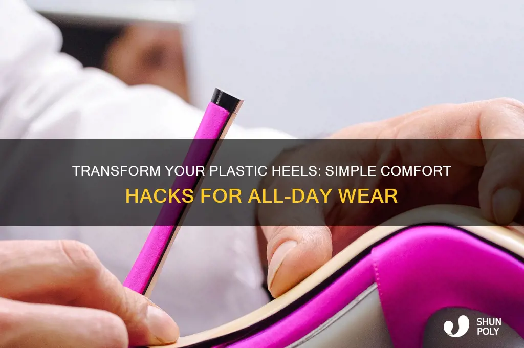 how to make plastic heels comfortable