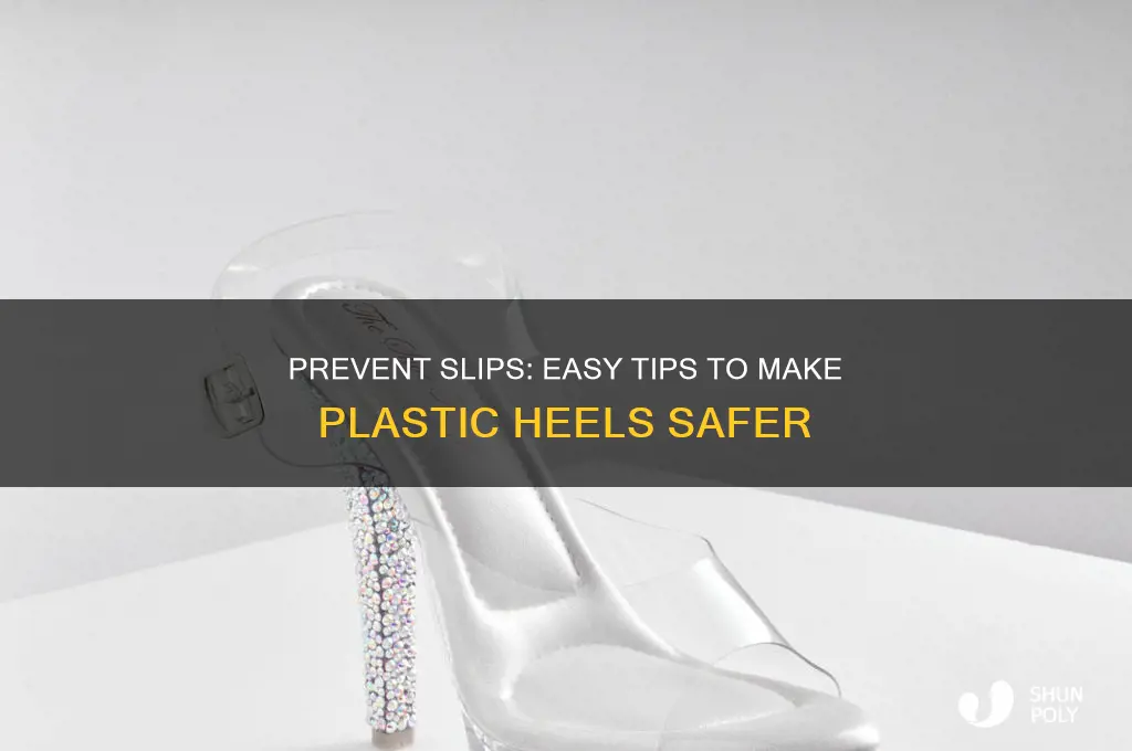 how to make plastic heels less slippery