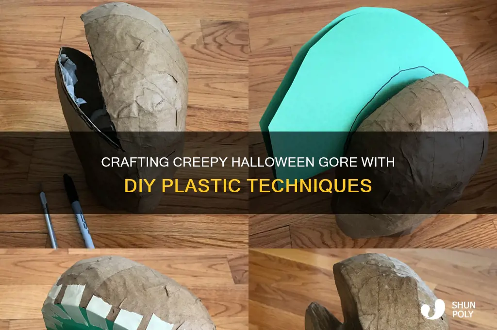 how to make plastic holloween gore