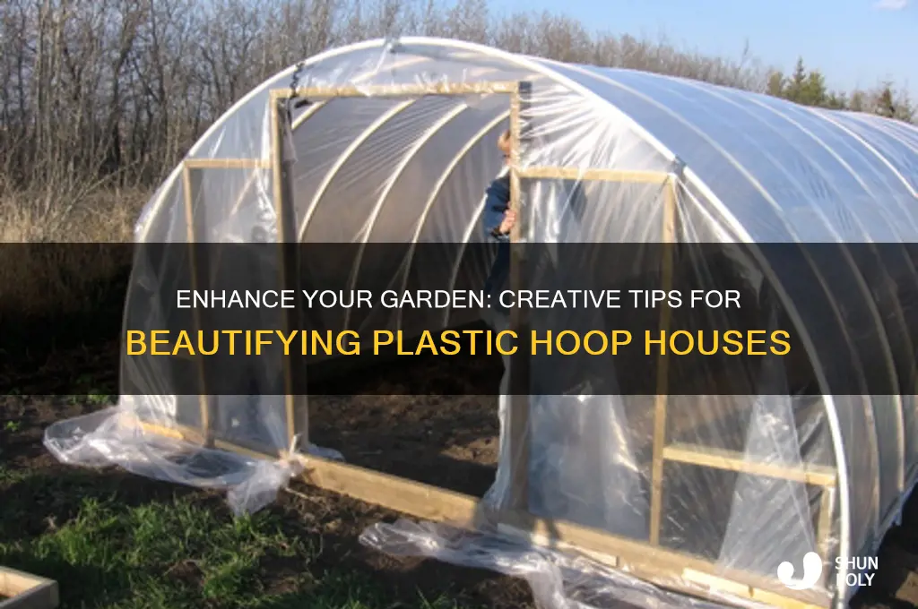 how to make plastic hoop house pretty