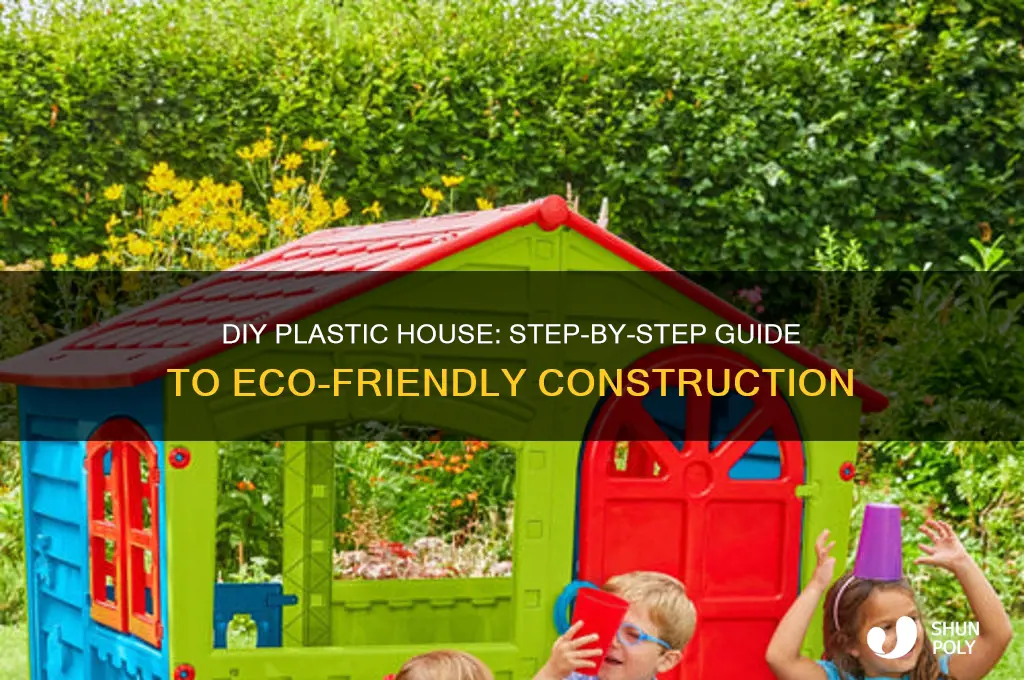 how to make plastic house