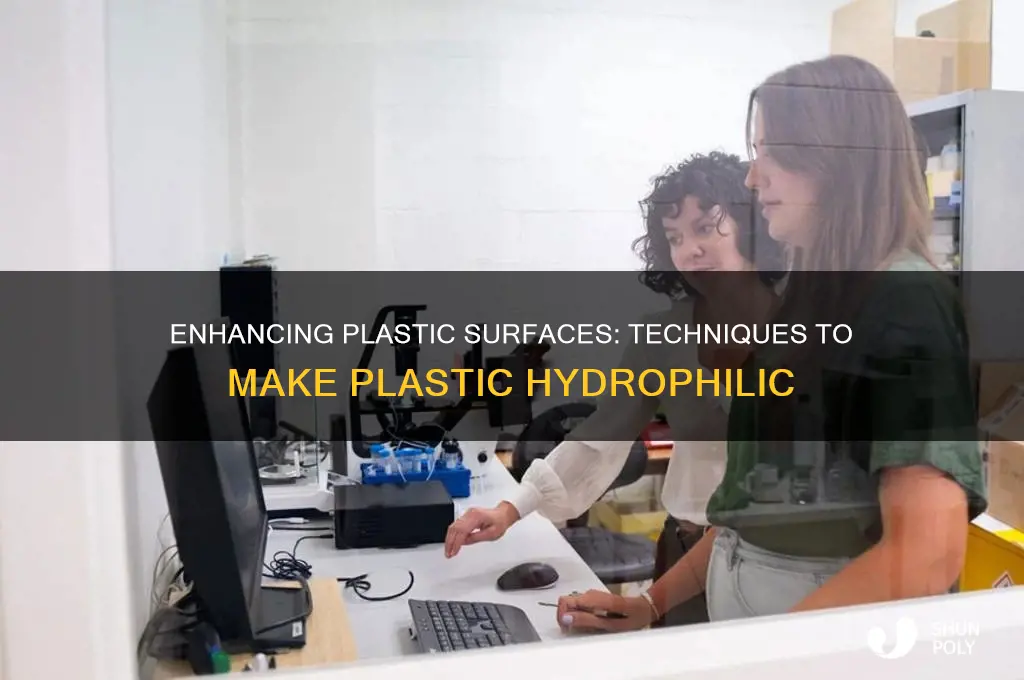 how to make plastic hydrophilic