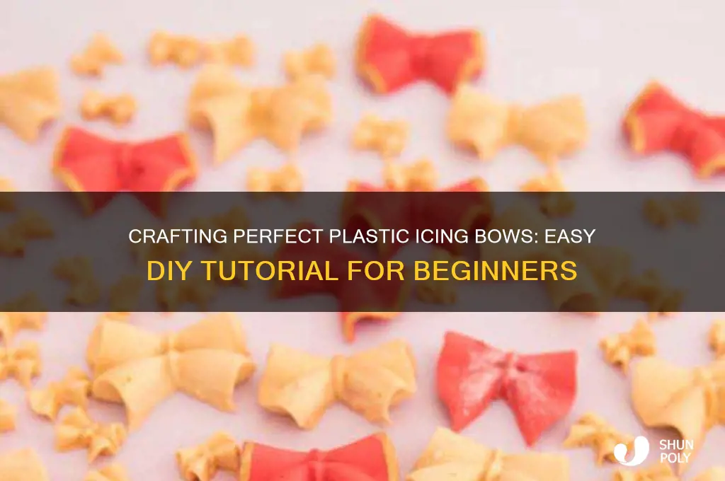 how to make plastic icing bows