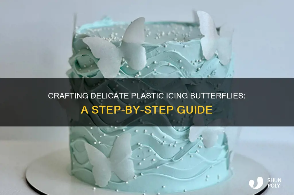 how to make plastic icing butterflies