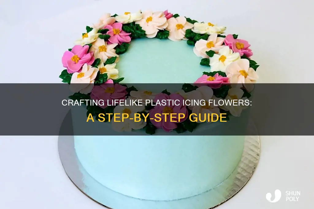 how to make plastic icing flowers