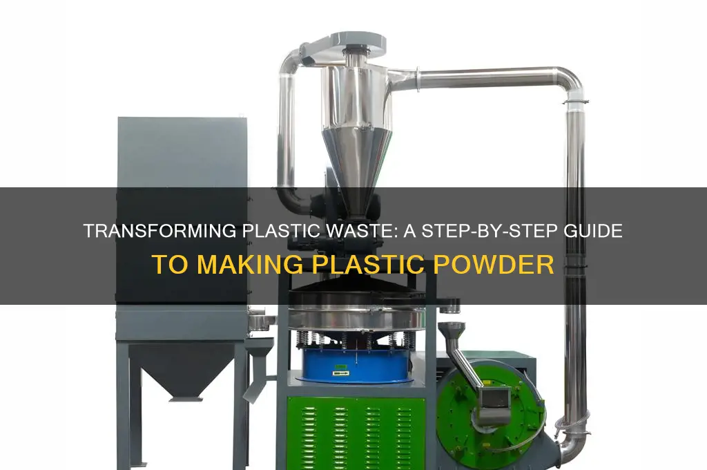 how to make plastic into powder