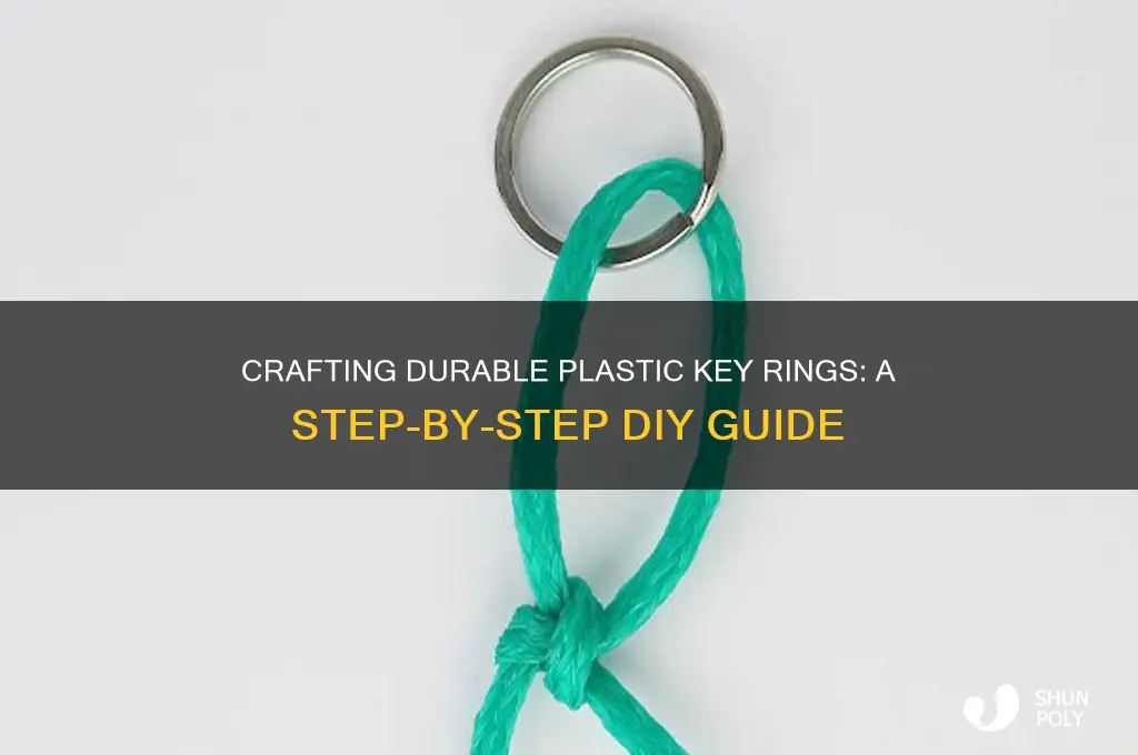 how to make plastic key rings