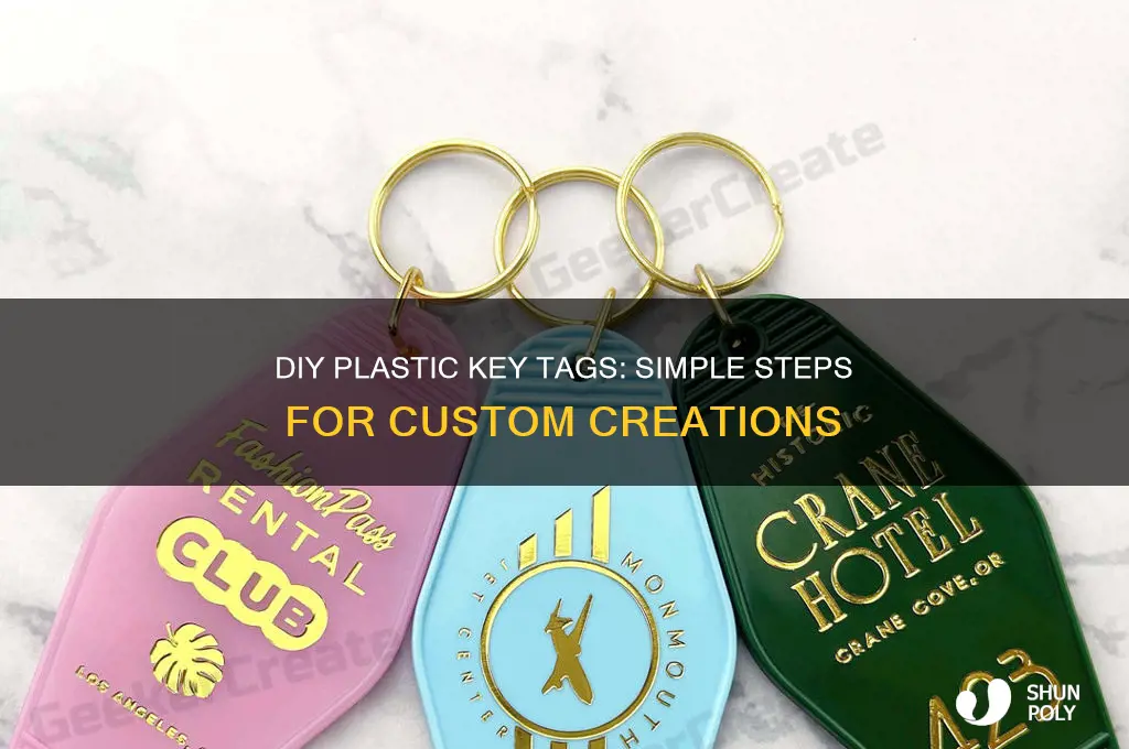 how to make plastic key tags