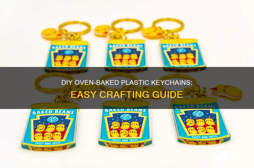 how to make plastic keychains in the oven