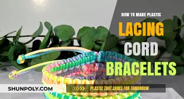 Crafting Vibrant Plastic Lacing Cord Bracelets: A Step-by-Step Guide