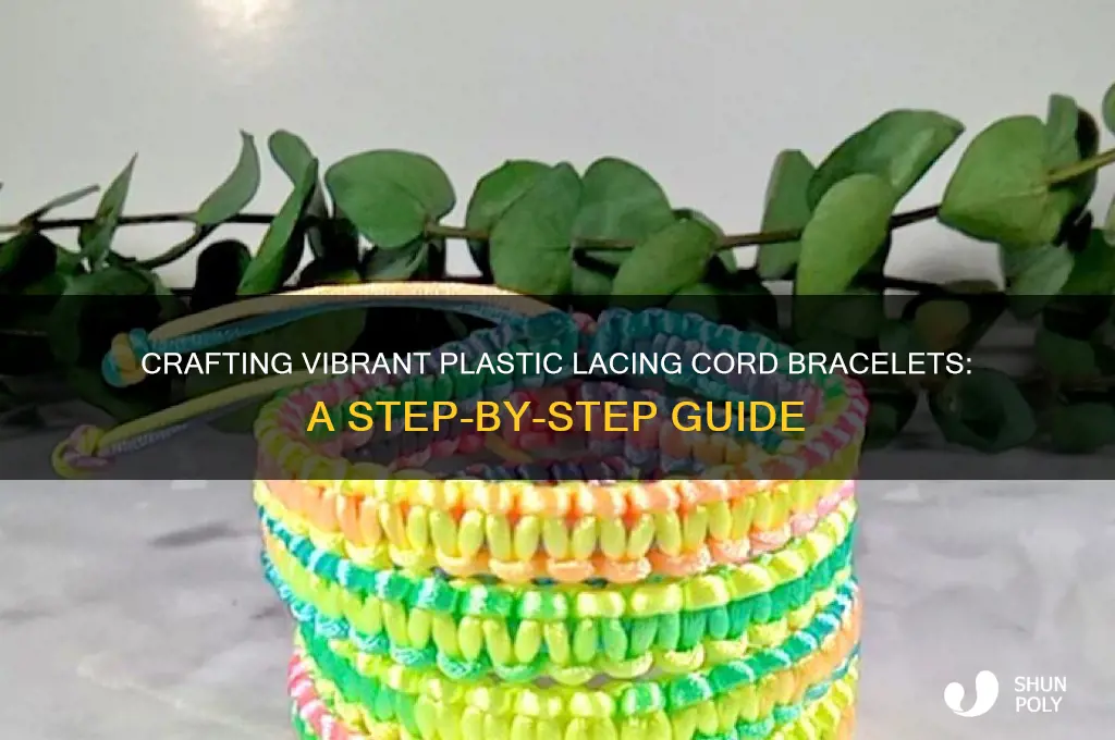 how to make plastic lacing cord bracelets
