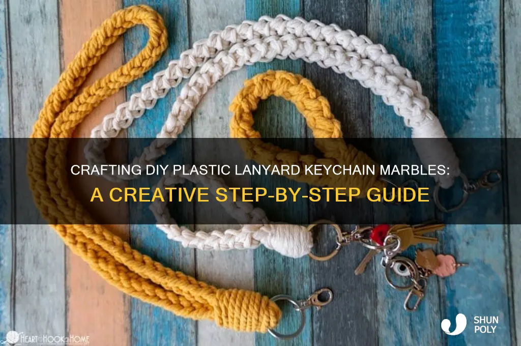 how to make plastic lanyard keychain marble