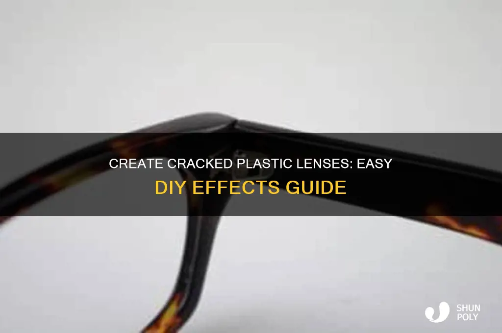 how to make plastic lenses look cracked