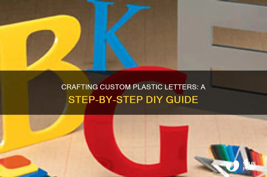 how to make plastic letters