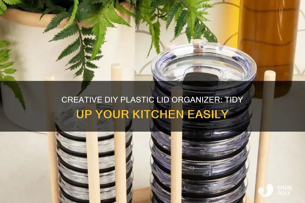 how to make plastic lid organizer