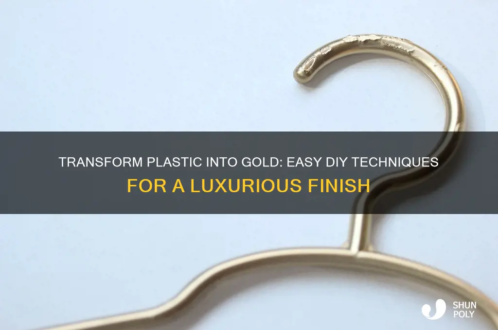 how to make plastic look gold
