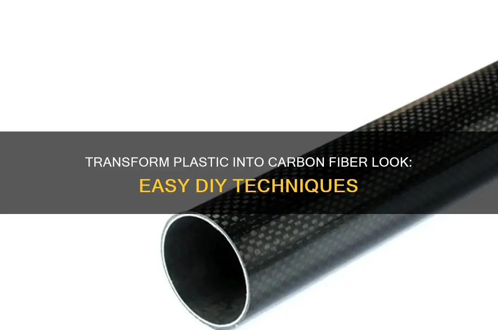 how to make plastic look like carbon fiber