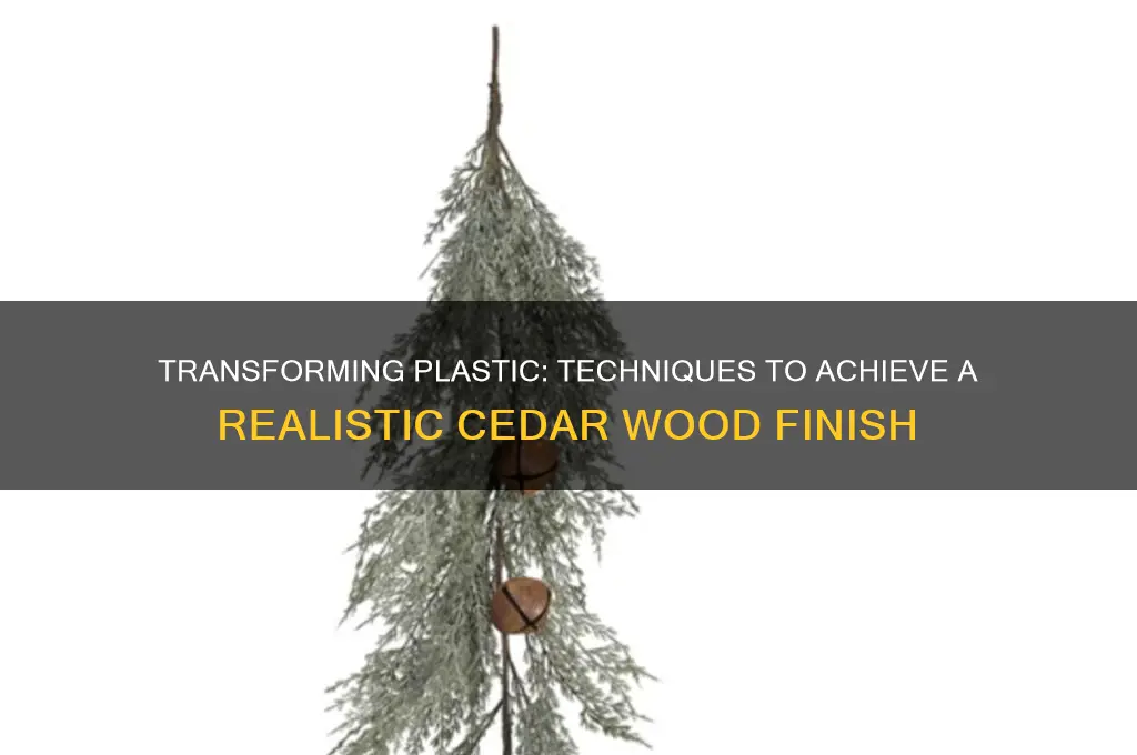 how to make plastic look like cedar wood