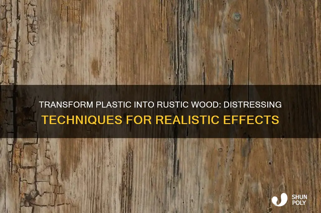 how to make plastic look like distressed wood