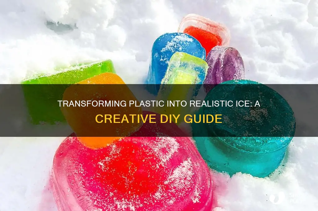 how to make plastic look like ice