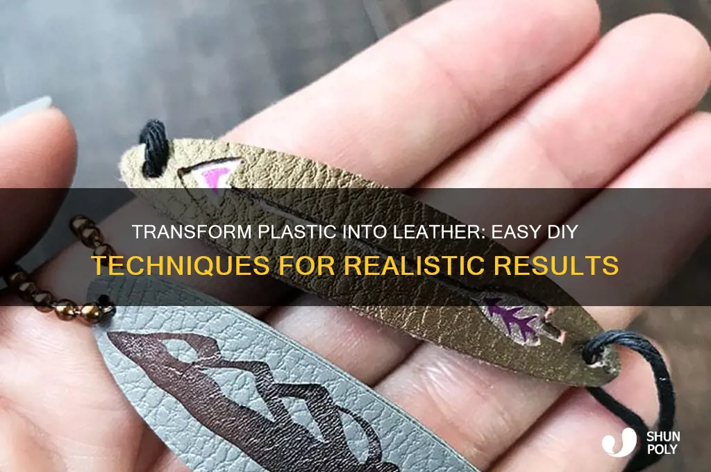 how to make plastic look like leather