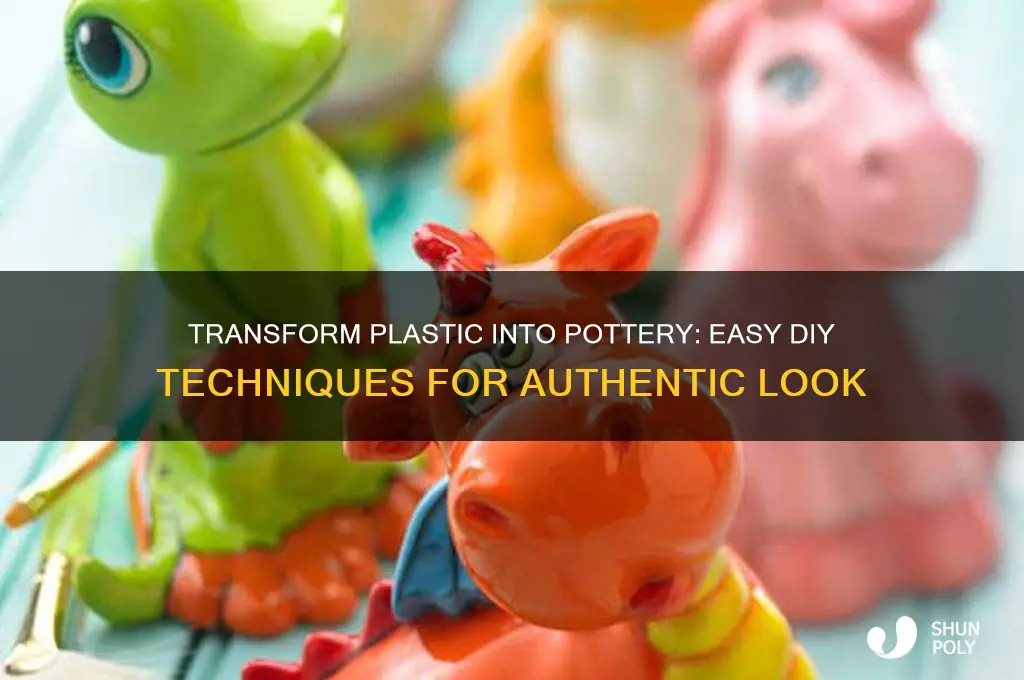 how to make plastic look like pottery