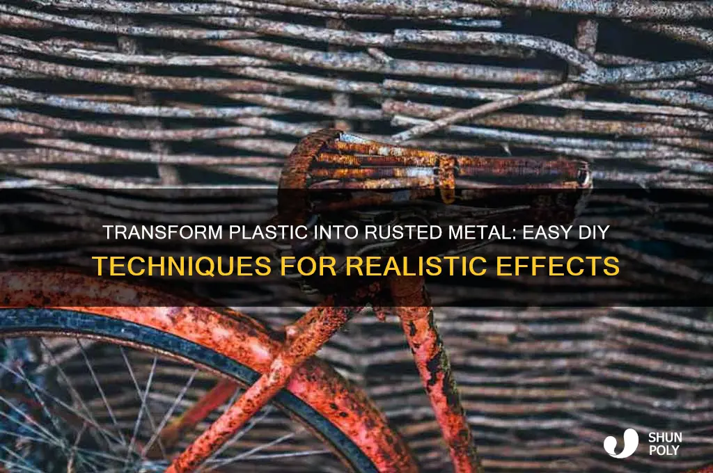 how to make plastic look like rusted metal