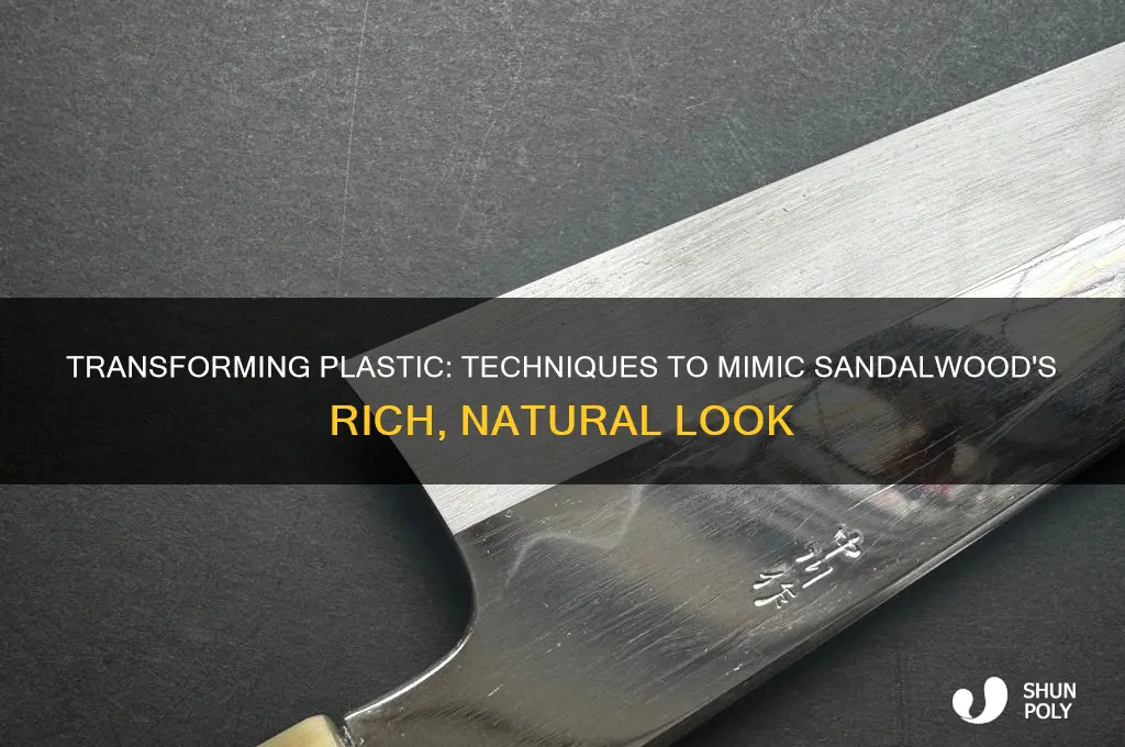 how to make plastic look like sandalwood