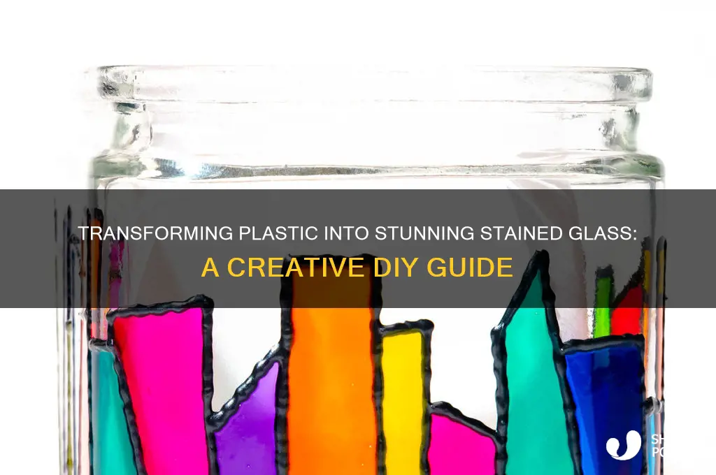 how to make plastic look like stained glass