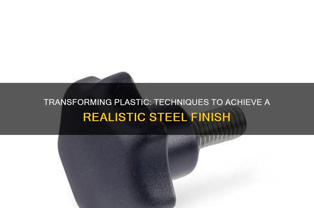 how to make plastic look like steel