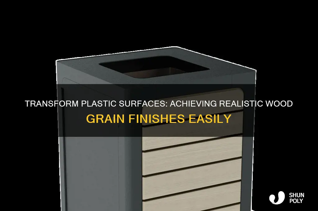 how to make plastic look like wood grain